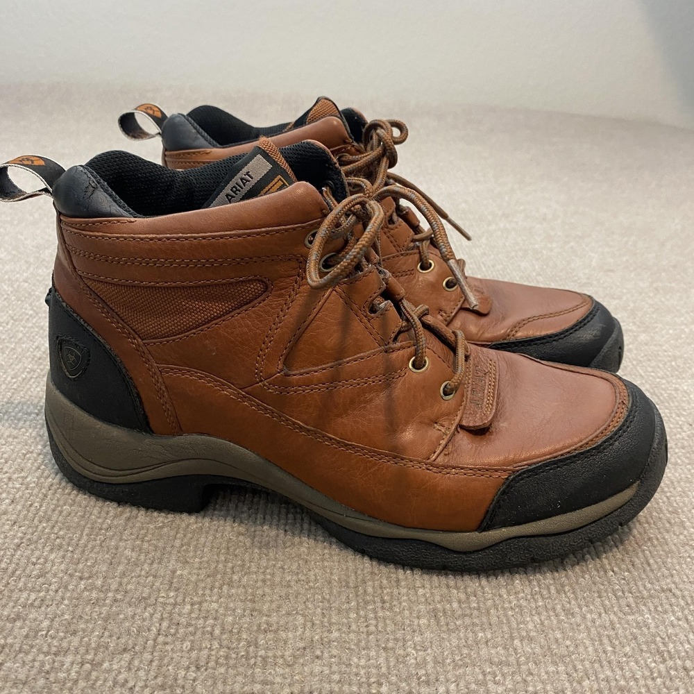Ariat Boots Womens Size 10 Brown Leather Ankle Chukka Hiking Lace Up 70080